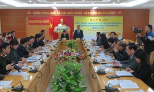 Hà Tĩnh tổ chức họp báo về các hoạt động kỷ niệm 110 năm ngày sinh Tổng Bí thư Hà Huy Tập (1906 – 2016) và tuyên truyền bầu cử đại biểu Quốc hội, HĐND các cấp.