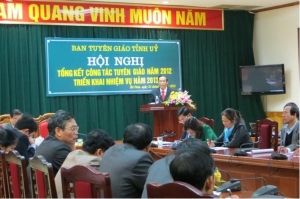 Ban Tuyên giáo Tỉnh uỷ Hà Tĩnh tổ chức tổng kết công tác năm 2012
