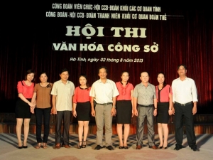 Hội thi văn hoá công sở Khối cơ quan đoàn thể tỉnh Hà Tĩnh