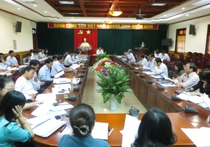 Thường trực Tỉnh uỷ làm việc với Uỷ ban MTTQ, các đoàn thể, các hội đặc thù cấp tỉnh