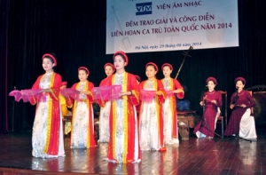 Hà Tĩnh giành nhiều giải thưởng tại Liên hoan ca trù toàn quốc năm 2014
