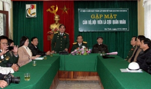 Gặp mặt cán bộ, hội viên là cựu quân nhân