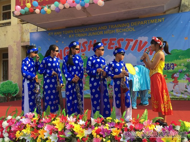 Ấn tượng ngày hội Tiếng Anh ở trường THCS Kỳ Trinh