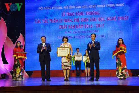 28 tác phẩm được giải thưởng Hội đồng lý luận, phê bình VHNT trung ương