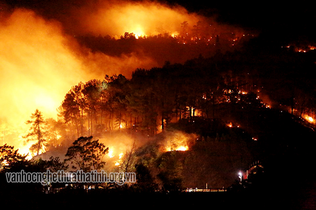 CHÙM THƠ VỀ VỤ CHÁY RÚ NẦM Ở HƯƠNG SƠN