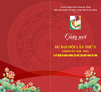 Giấy mời tham dự Đại hội lần thứ X và kỷ niệm 50 năm thành lập Hội