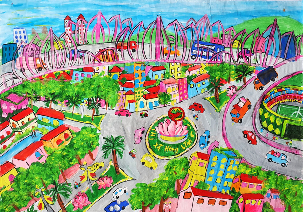 Chùm tranh vẽ về thị xã Hồng Lĩnh