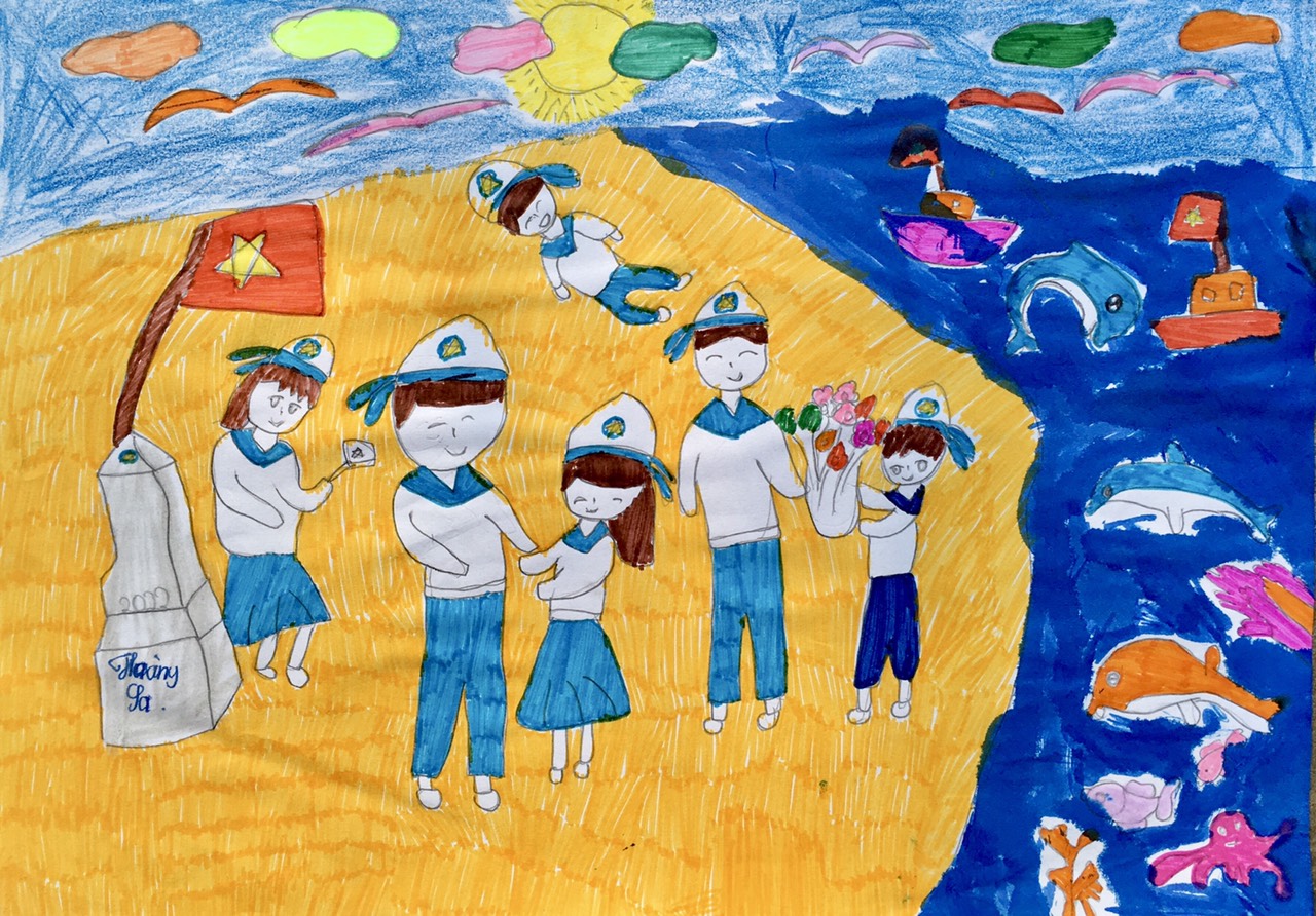 Chùm tranh vẽ về đề tài Quân đội Nhân dân Việt Nam