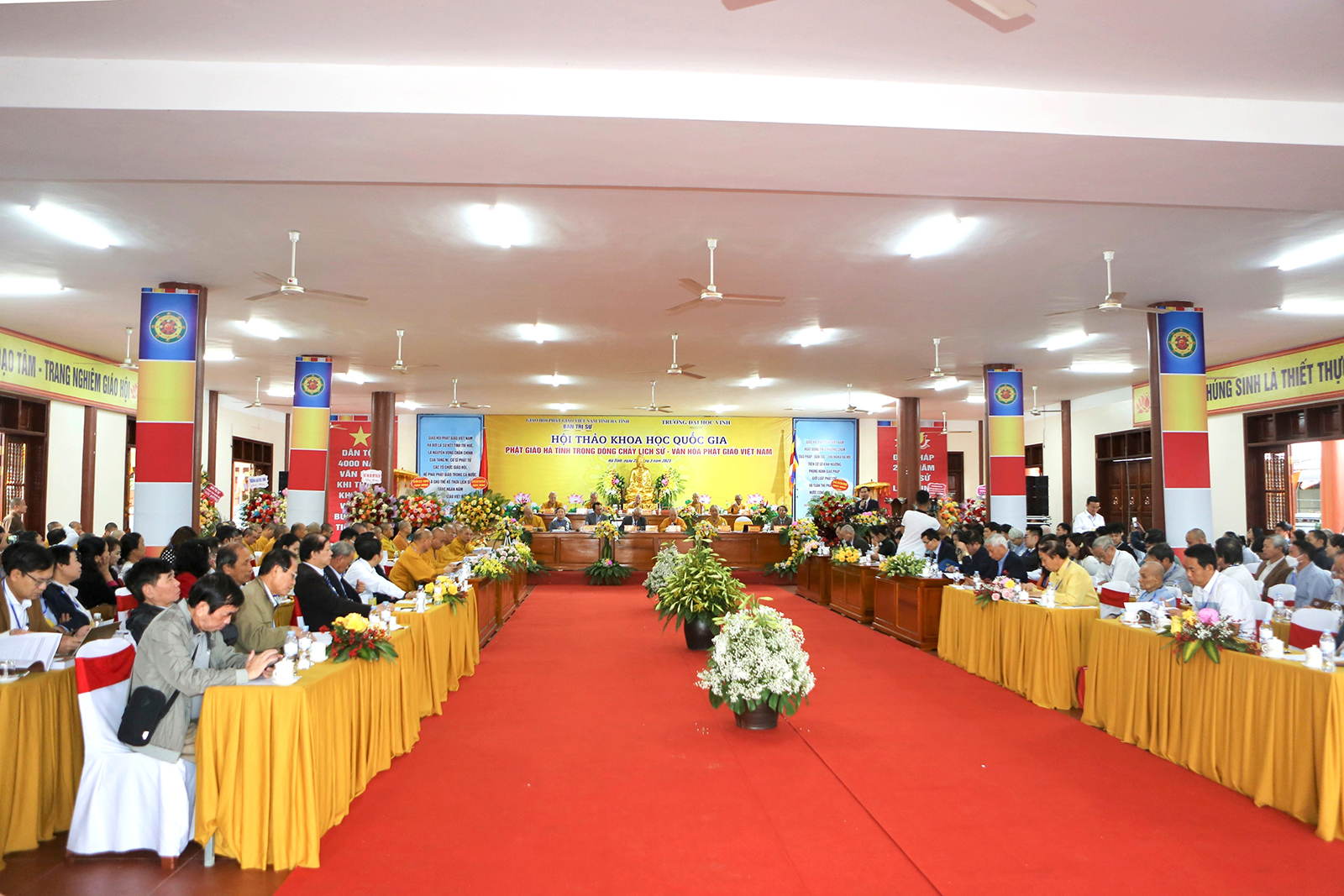 Tổ chức Hội thảo khoa học quốc gia “Phật giáo Hà Tĩnh trong dòng chảy lịch sử - văn hóa Phật giáo Việt Nam”
