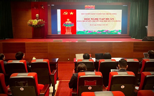 Hội nghị tập huấn tuyên truyền Đại hội XIV của Đảng